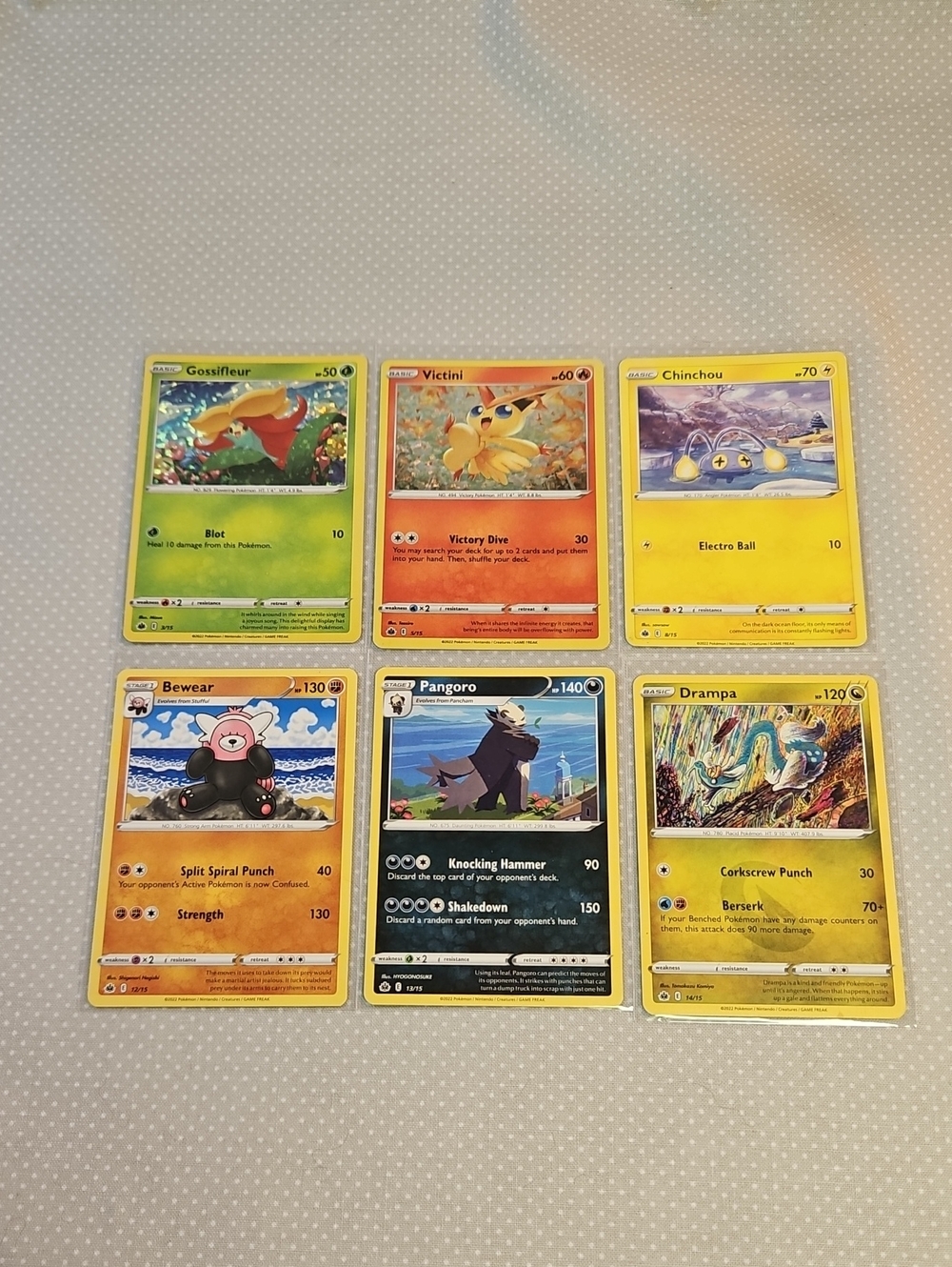 2022 Pokemon McDonalds Promo Card Lot 6 Cards